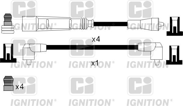 Quinton Hazell XC1063 - Комплект проводов зажигания unicars.by