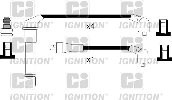 Quinton Hazell XC1034 - Комплект проводов зажигания unicars.by