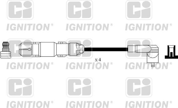 Quinton Hazell XC1194 - Комплект проводов зажигания unicars.by