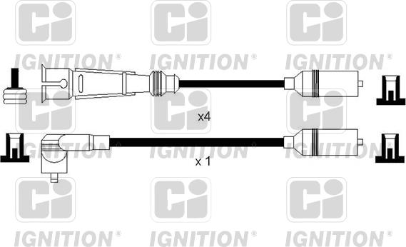 Quinton Hazell XC1149 - Комплект проводов зажигания unicars.by