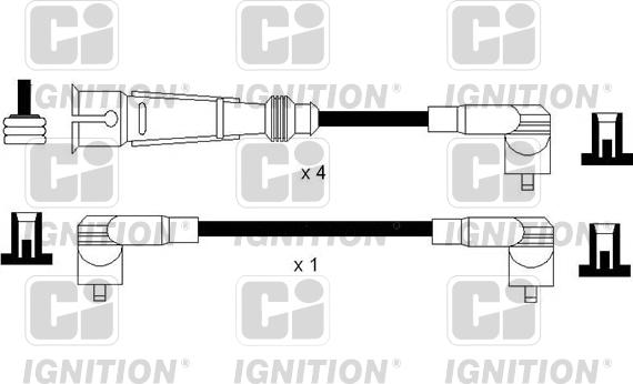 Quinton Hazell XC1151 - Комплект проводов зажигания unicars.by