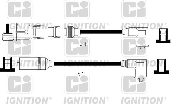 Quinton Hazell XC1160 - Комплект проводов зажигания unicars.by