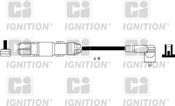 Quinton Hazell XC1162 - Комплект проводов зажигания unicars.by