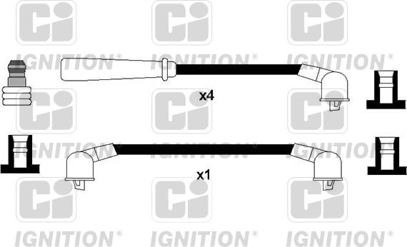 Quinton Hazell XC1231 - Комплект проводов зажигания unicars.by