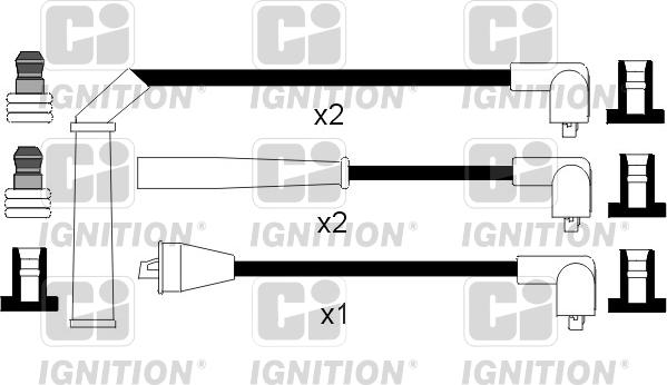 Quinton Hazell XC893 - Комплект проводов зажигания unicars.by