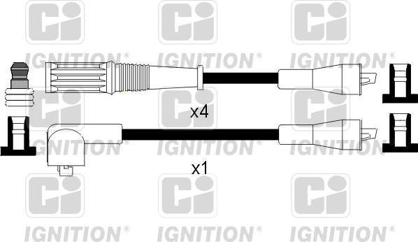 Quinton Hazell XC843 - Комплект проводов зажигания unicars.by