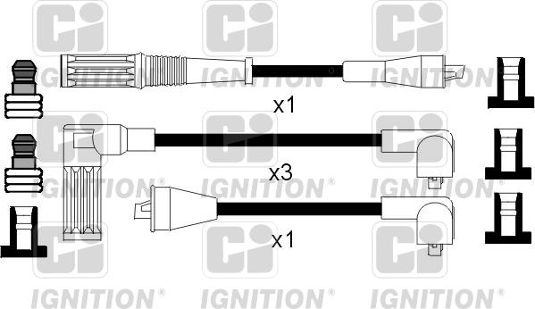 Quinton Hazell XC853 - Комплект проводов зажигания unicars.by