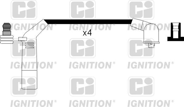 Quinton Hazell XC868 - Комплект проводов зажигания unicars.by