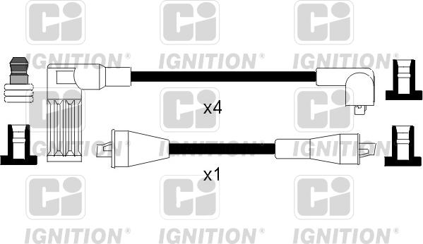 Quinton Hazell XC814 - Комплект проводов зажигания unicars.by