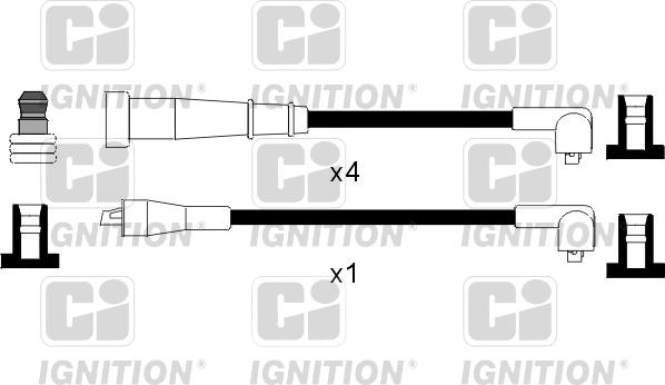 Quinton Hazell XC810 - Комплект проводов зажигания unicars.by