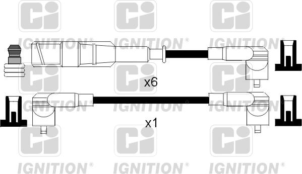 Quinton Hazell XC838 - Комплект проводов зажигания unicars.by