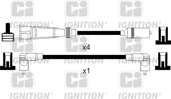 Quinton Hazell XC828 - Комплект проводов зажигания unicars.by