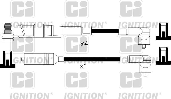 Quinton Hazell XC827 - Комплект проводов зажигания unicars.by