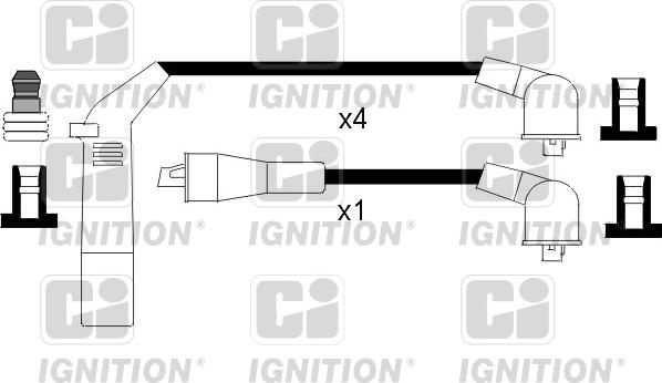 Quinton Hazell XC342 - Комплект проводов зажигания unicars.by