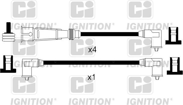 Quinton Hazell XC225 - Комплект проводов зажигания unicars.by