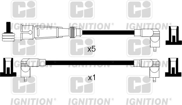 Quinton Hazell XC788 - Комплект проводов зажигания unicars.by