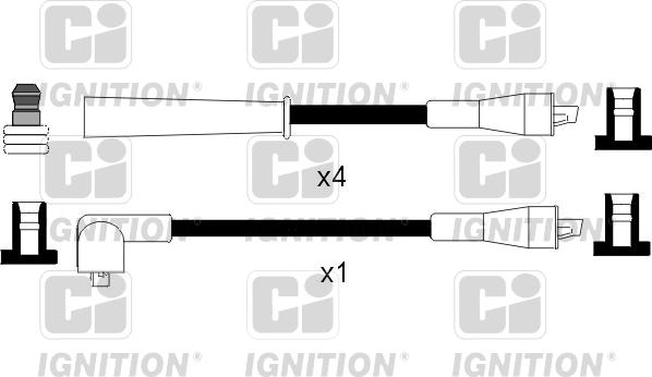 Quinton Hazell XC772 - Комплект проводов зажигания unicars.by