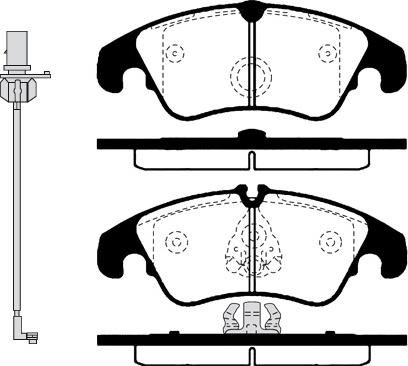 Valeo 604002 - Тормозные колодки, дисковые, комплект unicars.by