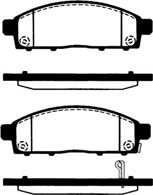 Lucas Electrical 6134359 - Тормозные колодки, дисковые, комплект unicars.by