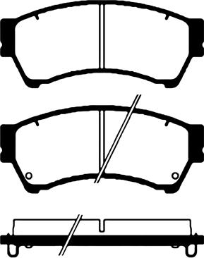 Magneti Marelli 600000098450 - Тормозные колодки, дисковые, комплект unicars.by