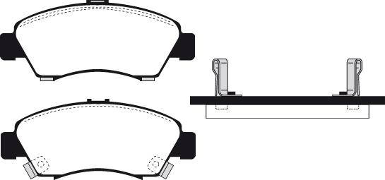 Raicam RA.0454.0 - Тормозные колодки, дисковые, комплект unicars.by