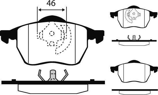 Raicam RA.0429.4 - Тормозные колодки, дисковые, комплект unicars.by