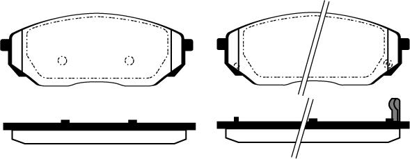 4X4 ESTANFI EST-50-K0-008 - Тормозные колодки, дисковые, комплект unicars.by