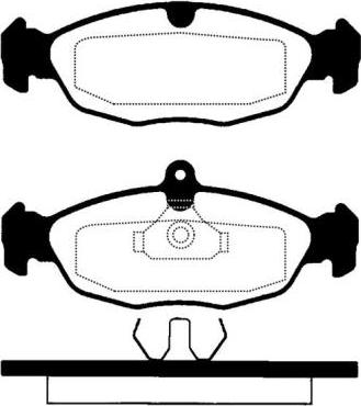 Pagid T1045NA014 - Тормозные колодки, дисковые, комплект unicars.by