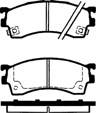 Delphi LUP1518 - Тормозные колодки, дисковые, комплект unicars.by