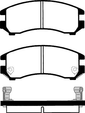 BOSCH 493450 - Тормозные колодки, дисковые, комплект unicars.by