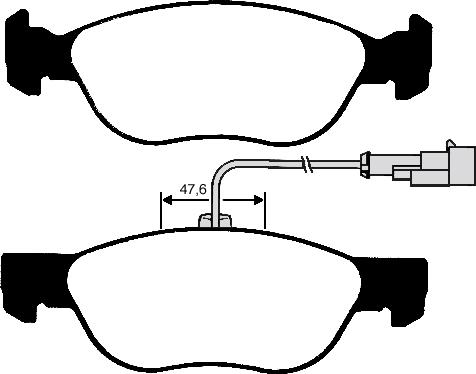 BENDIX 510945 - Тормозные колодки, дисковые, комплект unicars.by