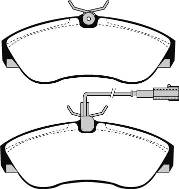 BOSCH BP014 - Тормозные колодки, дисковые, комплект unicars.by