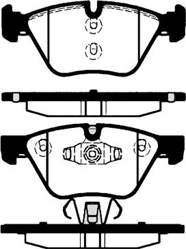 BENDIX 573187X - Тормозные колодки, дисковые, комплект unicars.by