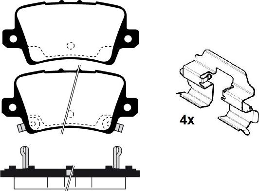 Magneti Marelli 363702161489 - Тормозные колодки, дисковые, комплект unicars.by