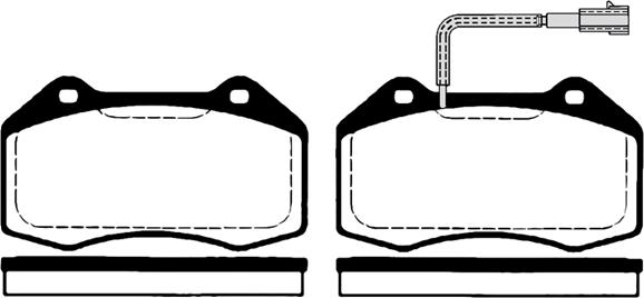 Raicam RA.0801.1 - Тормозные колодки, дисковые, комплект unicars.by