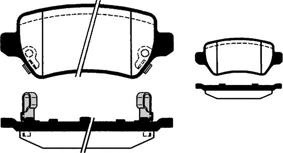 Raicam RA.0815.3 - Тормозные колодки, дисковые, комплект unicars.by