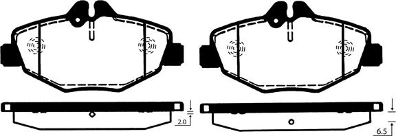 Raicam RA.0821.0 - Тормозные колодки, дисковые, комплект unicars.by