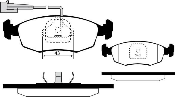 Raicam RA.0318.6 - Тормозные колодки, дисковые, комплект unicars.by