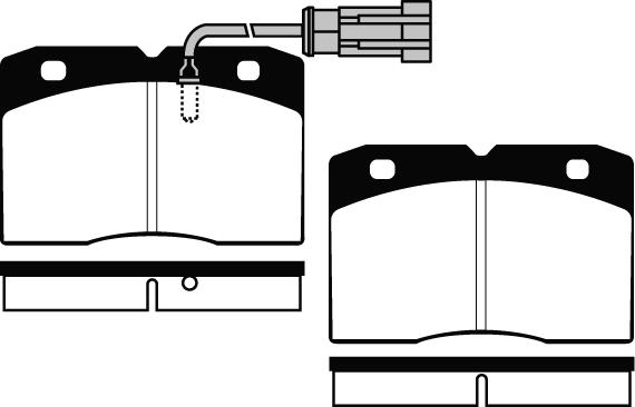 HELLA C6020 - Тормозные колодки, дисковые, комплект unicars.by