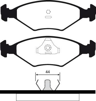 Raicam RA.0331.4 - Тормозные колодки, дисковые, комплект unicars.by