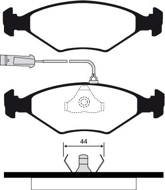 Raicam RA.0331.2 - Тормозные колодки, дисковые, комплект unicars.by