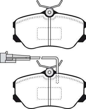 Lucas Electrical GDB1095 - Тормозные колодки, дисковые, комплект unicars.by