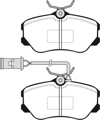 HELLA 8DB355017861 - Тормозные колодки, дисковые, комплект unicars.by