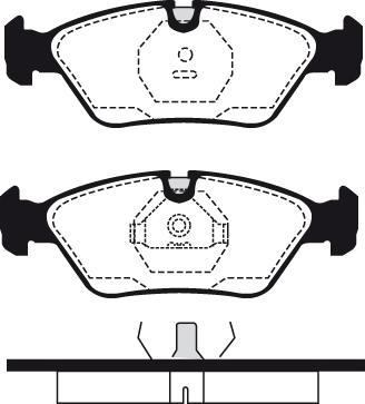 FTE BL1110B2 - Тормозные колодки, дисковые, комплект unicars.by