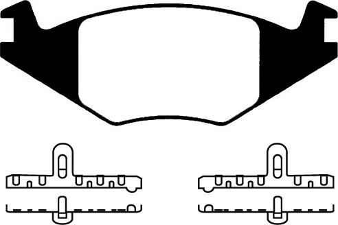 BENDIX 571315 - Тормозные колодки, дисковые, комплект unicars.by