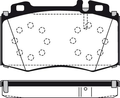 Mercedes-Benz N0044207720 - Тормозные колодки, дисковые, комплект unicars.by