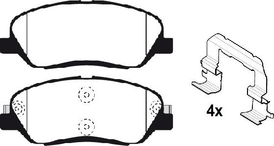 Raicam RA.1053.0K1 - Тормозные колодки, дисковые, комплект unicars.by