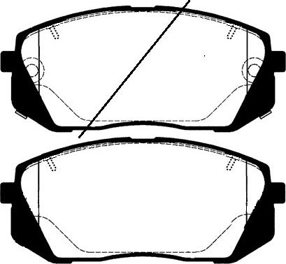 MDR MFP-2H23 - Тормозные колодки, дисковые, комплект unicars.by