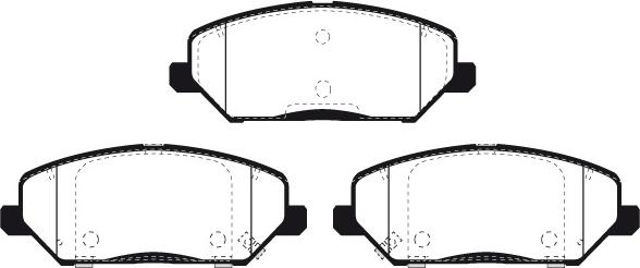 Raicam RA.1268.0 - Тормозные колодки, дисковые, комплект unicars.by