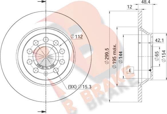 R Brake 78RBD25642 - Тормозной диск unicars.by